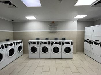 Industrial laundry room